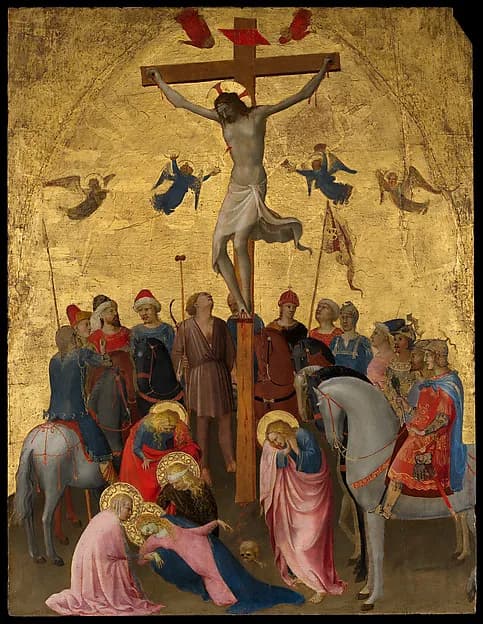 The Crucifixion by Fra Angelico depicting Matthew 27