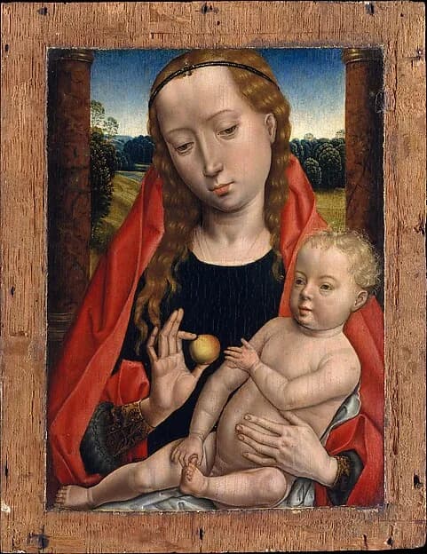 Virgin and Child by Hans Memling depicting Luke 2
