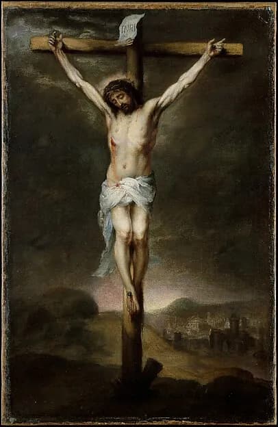 The Crucifixion by Bartolomé Esteban Murillo depicting Matthew 27