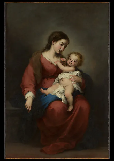 Virgin and Child by Bartolomé Esteban Murillo depicting Luke 2