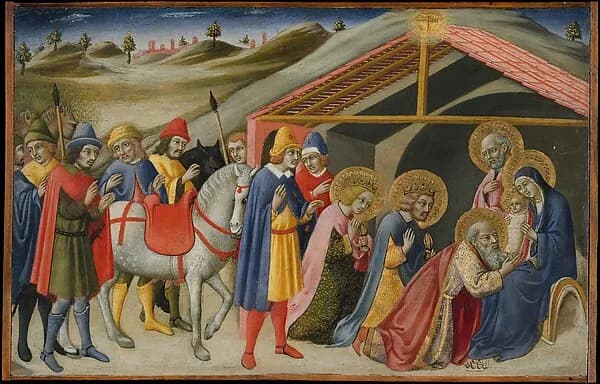 The Adoration of the Magi by Sano di Pietro (Ansano di Pietro di Mencio) depicting Matthew 2