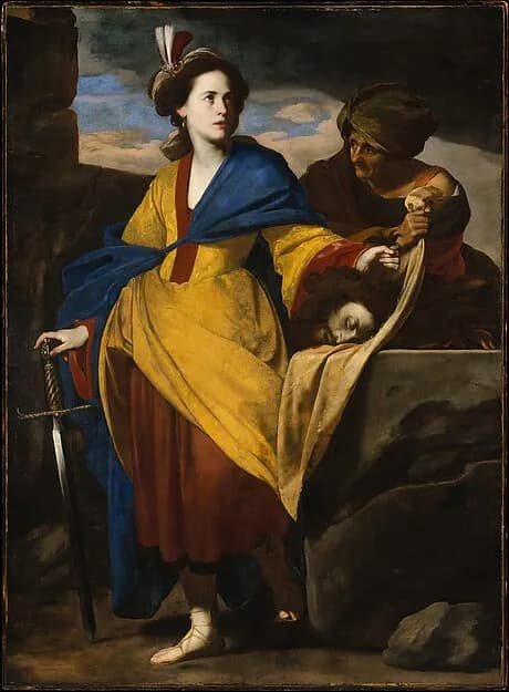 Judith with the Head of Holofernes by Massimo Stanzione depicting Judith 13