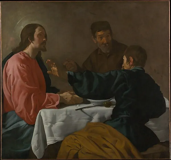 The Supper at Emmaus by Diego Velázquez depicting Luke 24