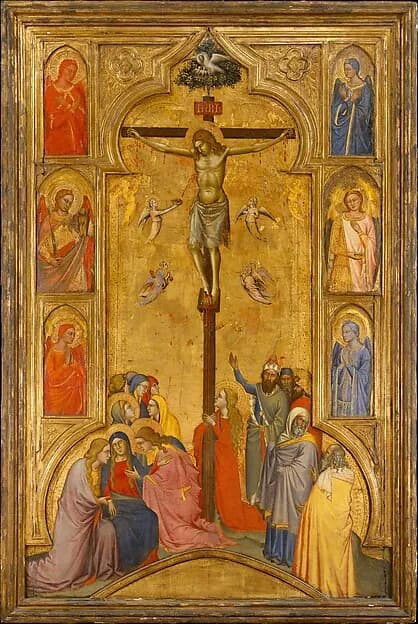 The Crucifixion by Andrea di Cione (Orcagna) depicting Matthew 27