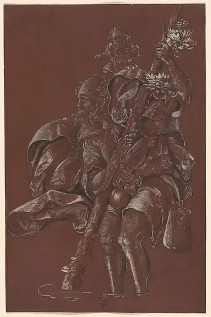 Saint Christopher by Follower of Hans Baldung Grien depicting John 1