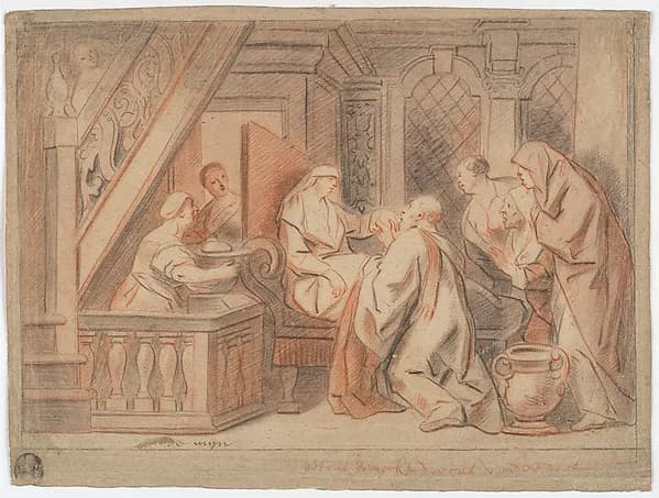 Dorcas Raised From the Dead by Saint Peter by Jacob Jordaens depicting Matthew 4
