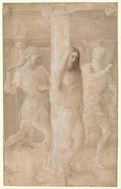 The Flagellation by Lombardy (?) depicting Matthew 27