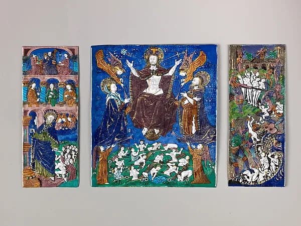 Triptych: The Last Judgment by Master of the Orléans Triptych depicting Revelation 20