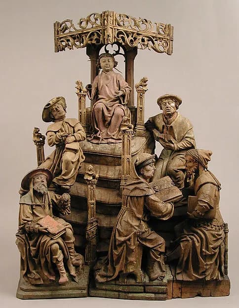 Christ among the Doctors by Anonymous depicting Luke 2