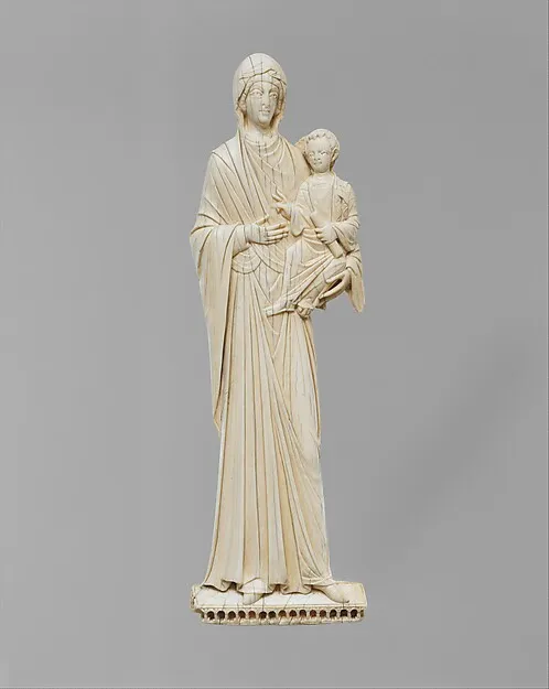 Icon with the Virgin and Child by Anonymous depicting Luke 2