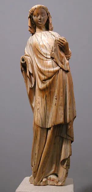Standing Virgin and Child by Anonymous depicting Luke 2