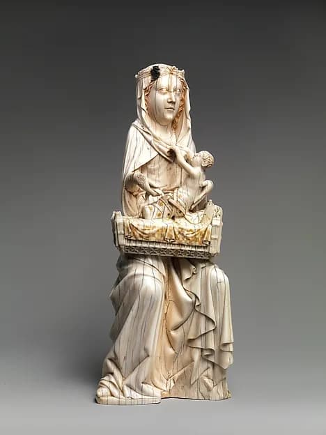 Virgin and Child with Cradle by Anonymous depicting Luke 2