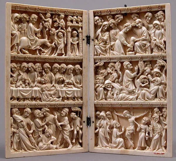 Diptych with Scenes from the Passion of Jesus by Anonymous depicting Matthew 26