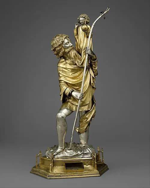 Reliquary Statuette of Saint Christopher by Anonymous depicting John 1
