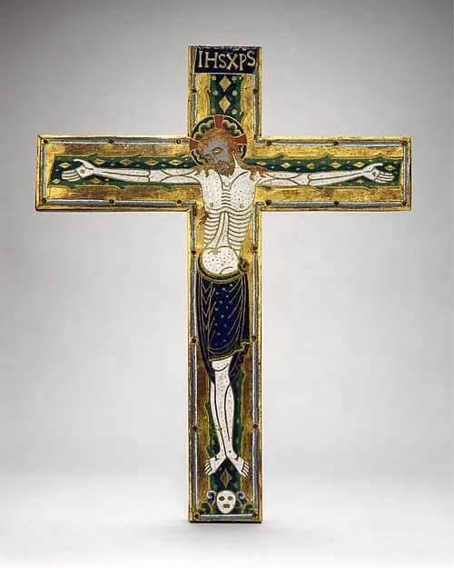 Central Plaque of a Cross by Anonymous depicting Matthew 27