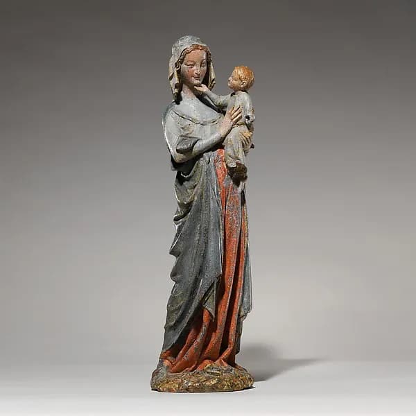 Devotional Statuette of the Virgin and Child by Anonymous depicting Luke 2