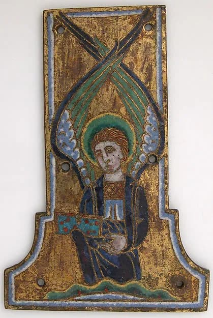 Plaque from a Cross with the Winged Man of Saint Matthew by Anonymous depicting Matthew 1