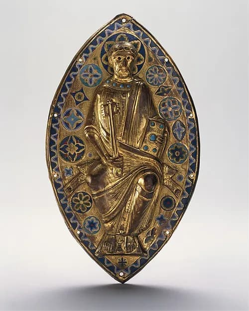 Plaque with Saint Peter in Glory by Anonymous depicting Matthew 4