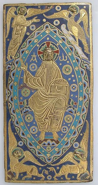 Book-Cover Plaque with Christ in Majesty by Anonymous depicting John 1