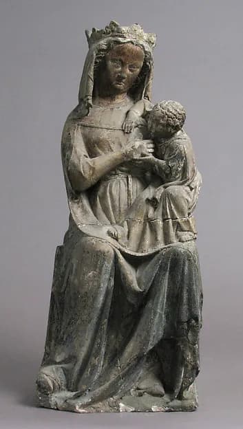 Seated Virgin and Child by Anonymous depicting Luke 2
