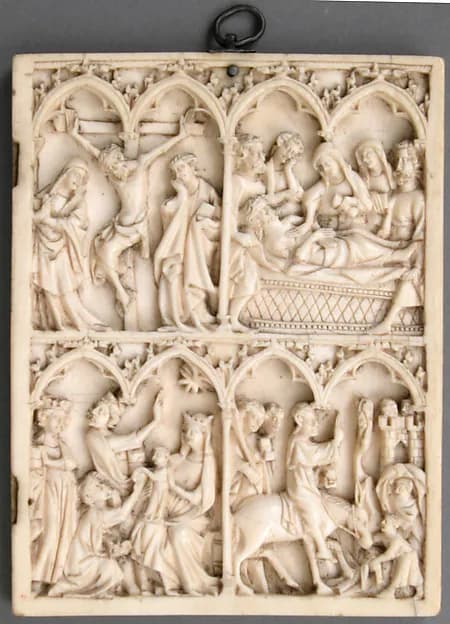 Right Wing of a Diptych by Anonymous depicting John 1