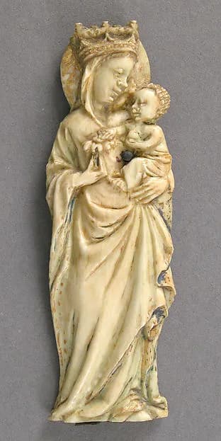 Plaque with the Virgin and Child by Anonymous depicting Luke 2
