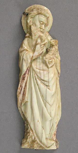 Plaque with Saint John the Baptist by Anonymous depicting Matthew 3