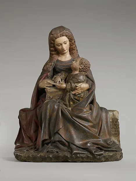 Virgin and Child by Claus de Werve depicting Luke 2