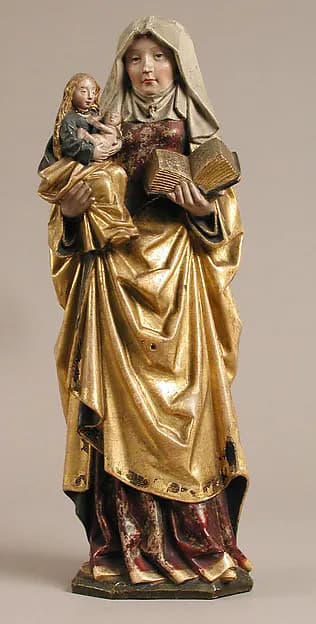Saint Anne Holding the Virgin and Child by Anonymous depicting Luke 1