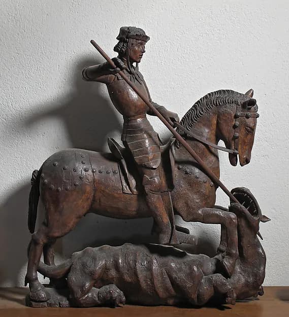 Saint George and the Dragon by Anonymous depicting Revelation 12