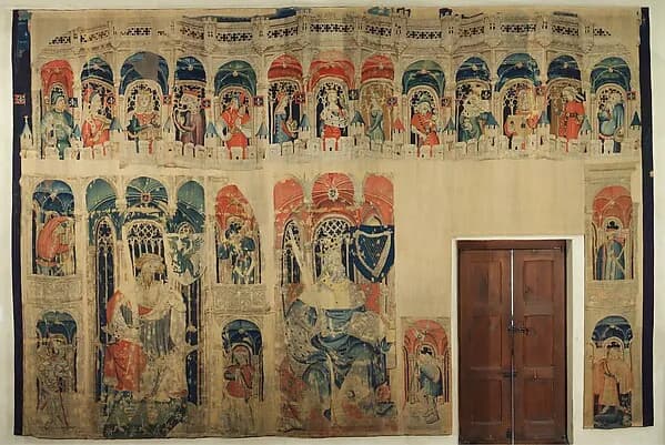 Joshua and David (from the Heroes Tapestries) by Anonymous depicting Joshua 6