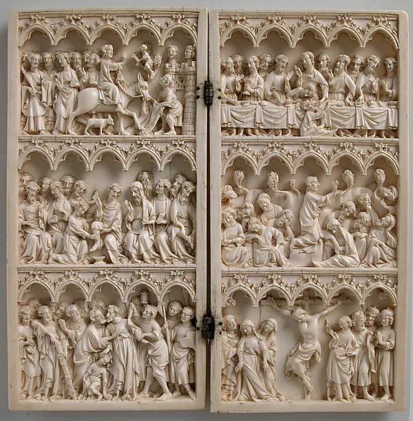 Diptych with Scenes from the Passion of Jesus by Anonymous depicting Matthew 26