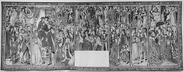 The Story of Esther and Ahasuerus (from Christ the Judge on the Throne of Majesty and Other Subjects) by Anonymous depicting Esther 5