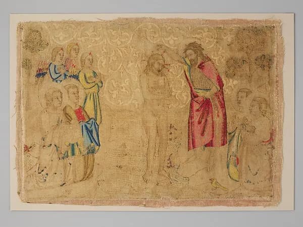 The baptism of Christ by Anonymous depicting Matthew 3