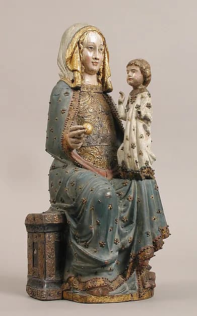 Seated Virgin and Child by Anonymous depicting Luke 2