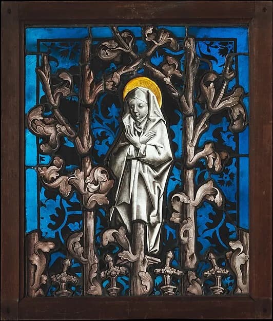 The Mater Dolorosa by Lautenbach Master depicting Luke 1