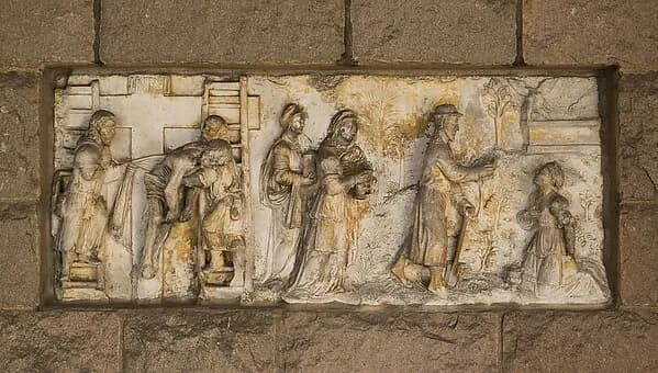 The Descent from the Cross and The Noli Me Tangere (from Scenes from the Passion of Christ) by Anonymous depicting John 20