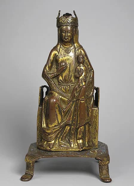 Seated Virgin and Child by Anonymous depicting Luke 2