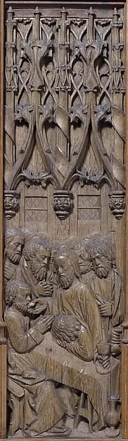 Panel with the Last Supper by Anonymous depicting Matthew 26