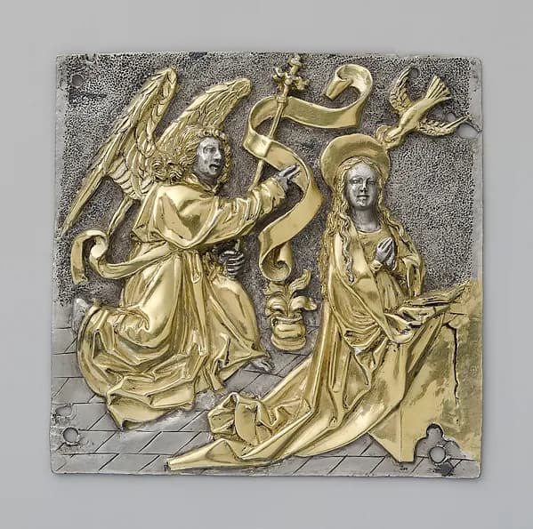 Plaque with The Annunciation by Anonymous depicting Luke 1