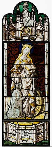 Saint Catherine of Alexandria by Anonymous depicting Romans 8