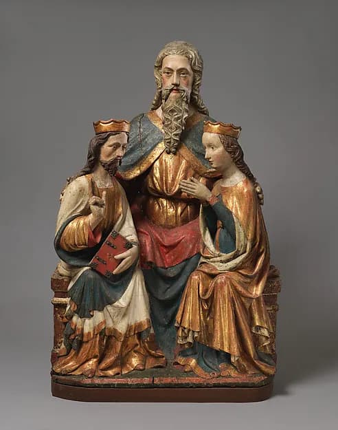 Coronation of the Virgin by Anonymous depicting Luke 1