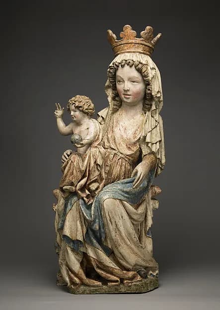 Enthroned Virgin and Child by Anonymous depicting Luke 2