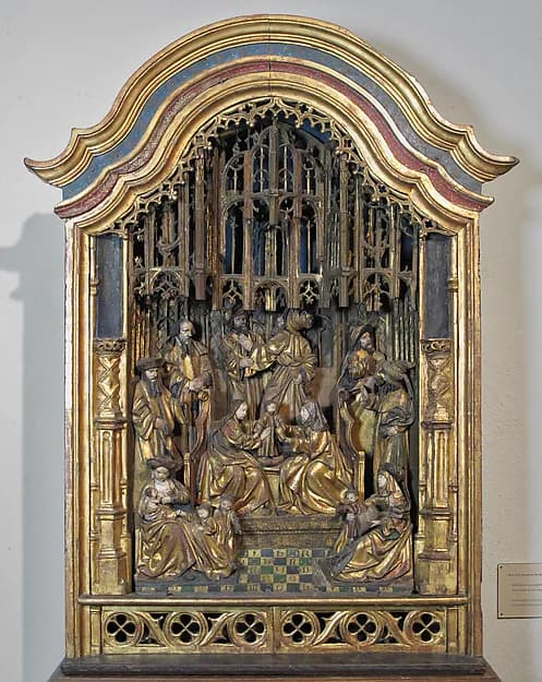 Shrine of Saint Anne and the Holy Kinship by Anonymous depicting Luke 1