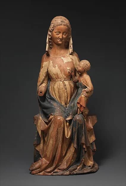 Seated Virgin and Child by Anonymous depicting Luke 2