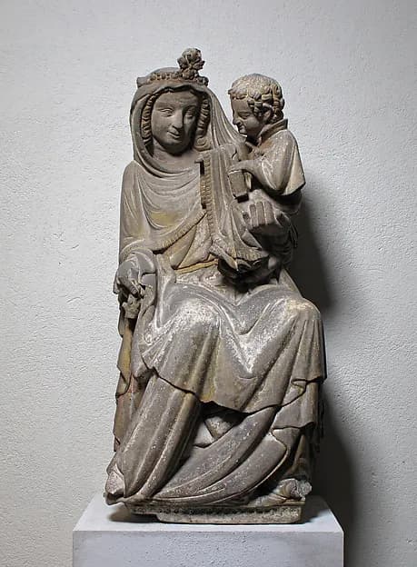 Seated Virgin and Child by Anonymous depicting Luke 2