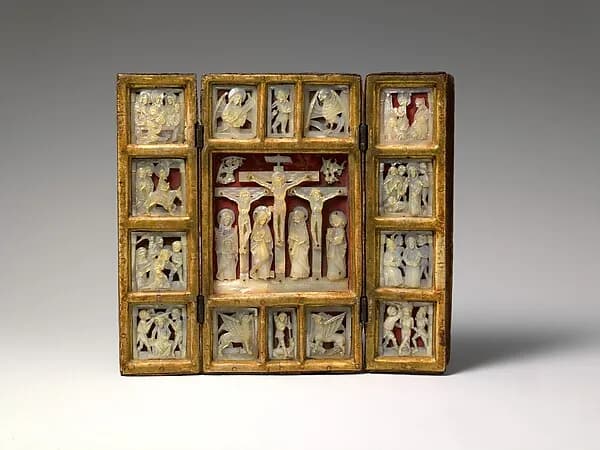 Triptych with the Passion of Christ by Anonymous depicting Matthew 26