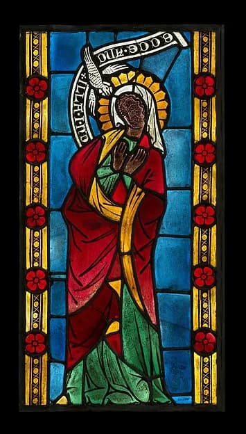 Virgin of the Annunciation by Anonymous depicting Luke 1