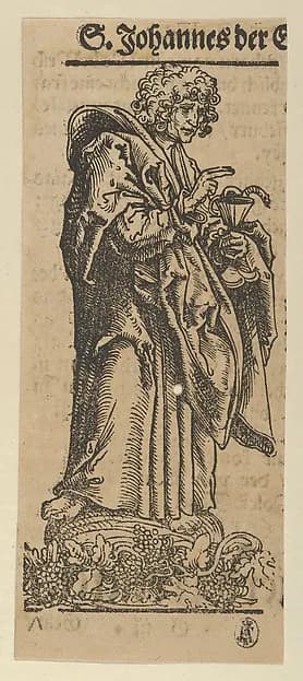 Silver Statuette of St. John, from the "Wittenberg Reliquaries" by Lucas Cranach the Elder depicting Matthew 3