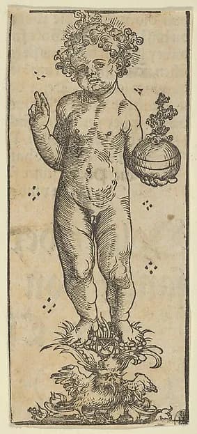 Silver Statuette of the Christ Child, from the "Wittenberg Reliquaries" by Lucas Cranach the Elder depicting Luke 2